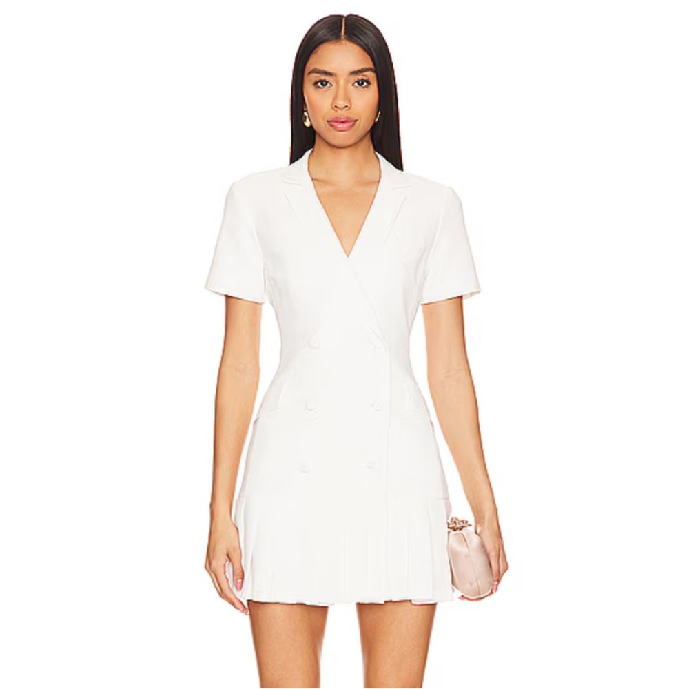 AMANDA UPRICHARD WHITE DRESS XS